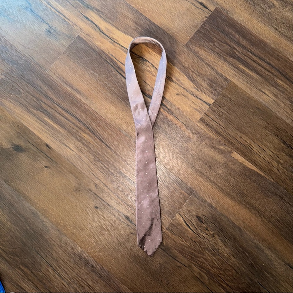 Vintage Christian Dior Silk Embroidered Tie